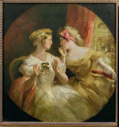 Ladies Gossiping at the Opera by Frederick Barnard